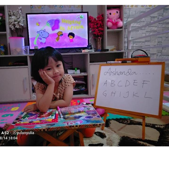 

な Papan tulis anak / whiteboard free spidol+penghapus ㅘ