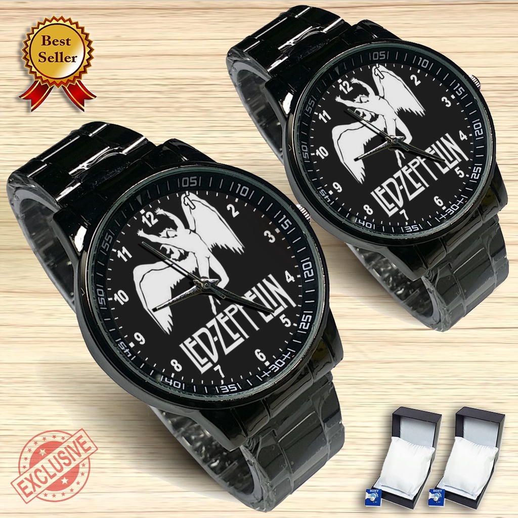 {Exclusive} Jam Tangan Couple LED ZEPPELIN - 3 (Satuan/Seapasang)