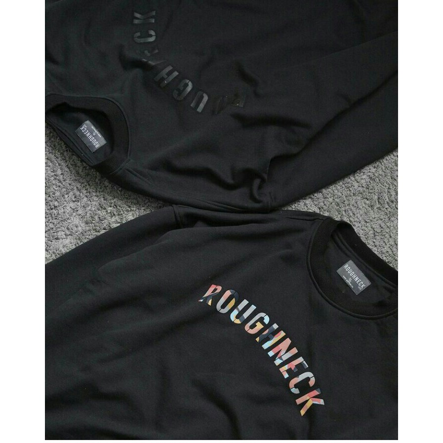 ROUGHNECK_JAKET SWEATER CREWNECK SIG HAPPY / SWEATER CREWNECK UNISEX / CREWNECK TERBARU