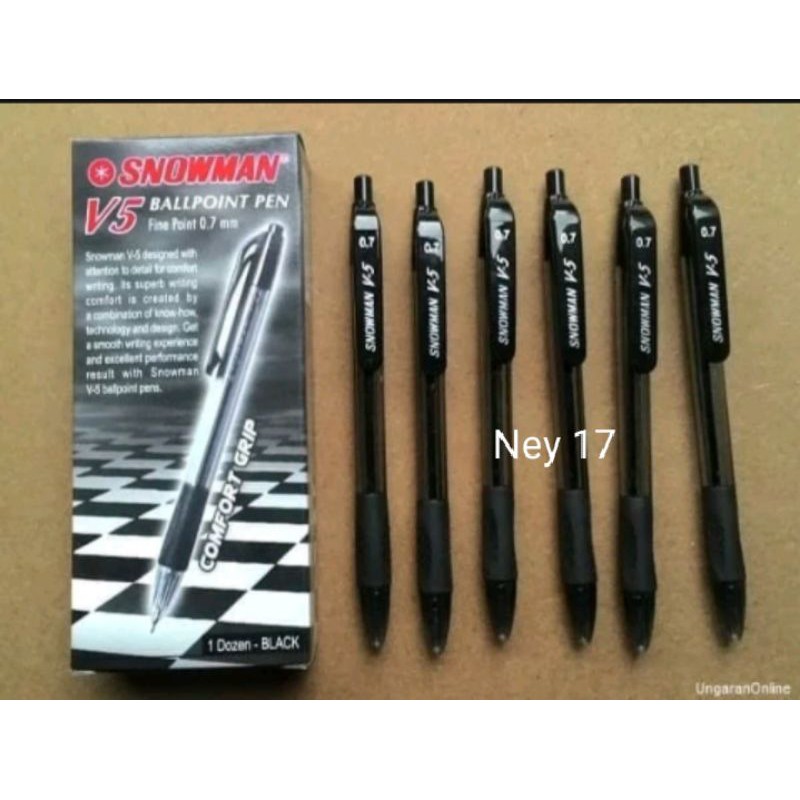 

Ballpoint snowman cetek