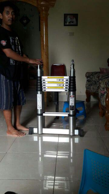 Tangga Double Teleskopik 2.2+2.2  4.4 M Telescopic Mollar