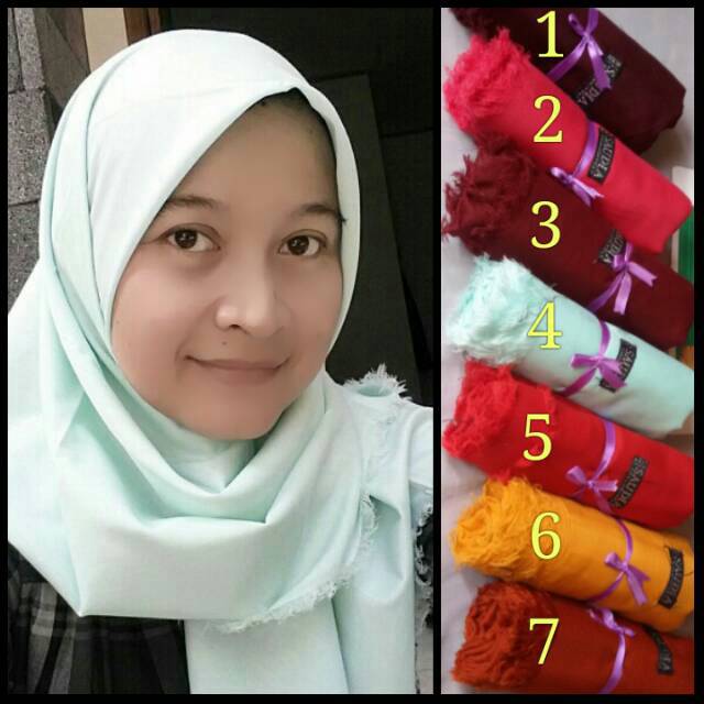 Jilbab segi4 rawis saudia  aneka wrn ZD