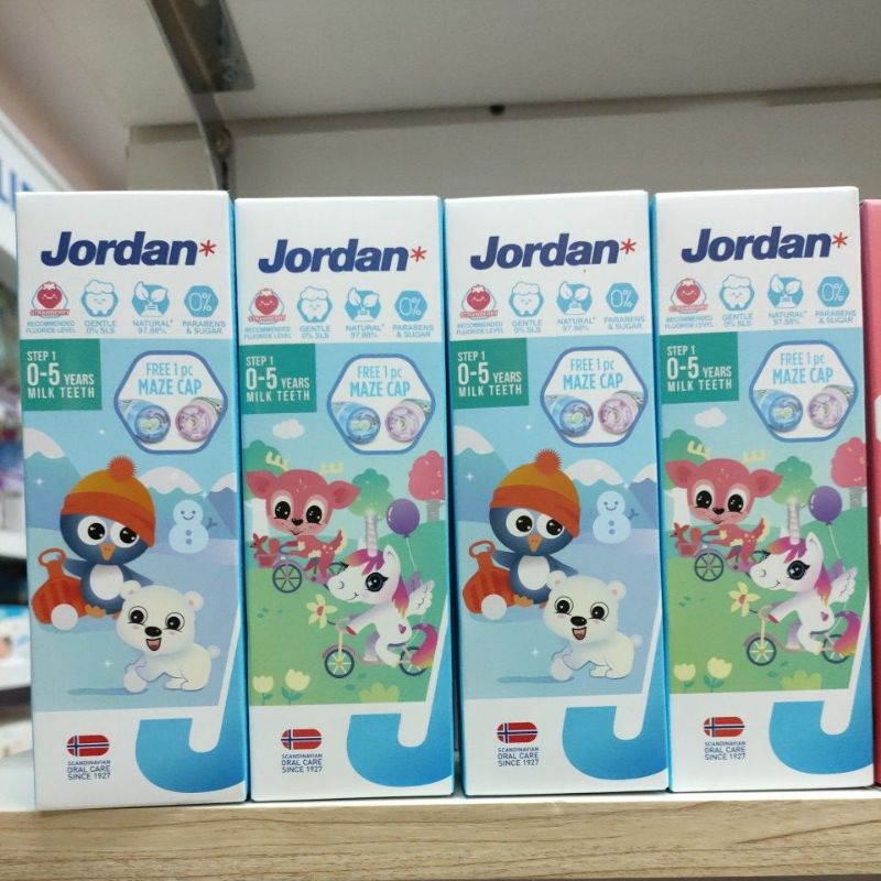 JORDAN TOOTHPASTE 0-5 TAHUN Pasta gigi anak
