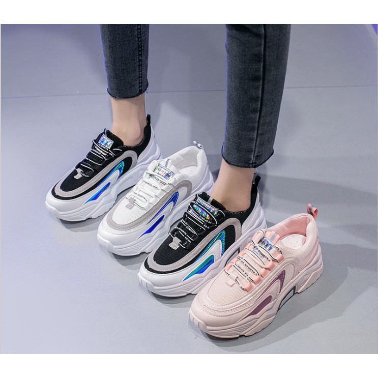 SEPATU Sneakers Import NEON STRIP sepatu sneaker wanita 2021 Premium Import