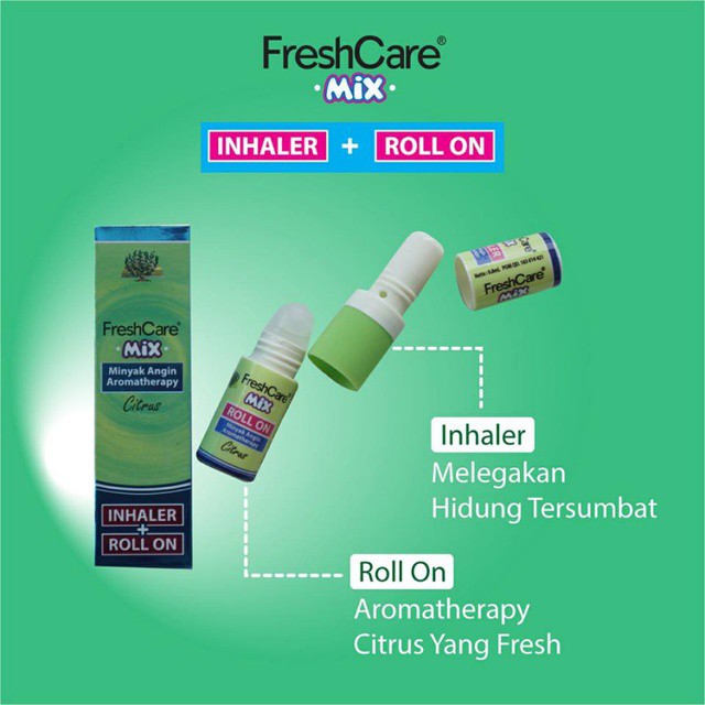 FreshCare Patch Roll Teens Mix Citrus Roll On Inhaler Press &amp; Relax Minyak Angin Fresh Care Aromatherapy Tempelan Masker Tempel Eucalyptus Telon