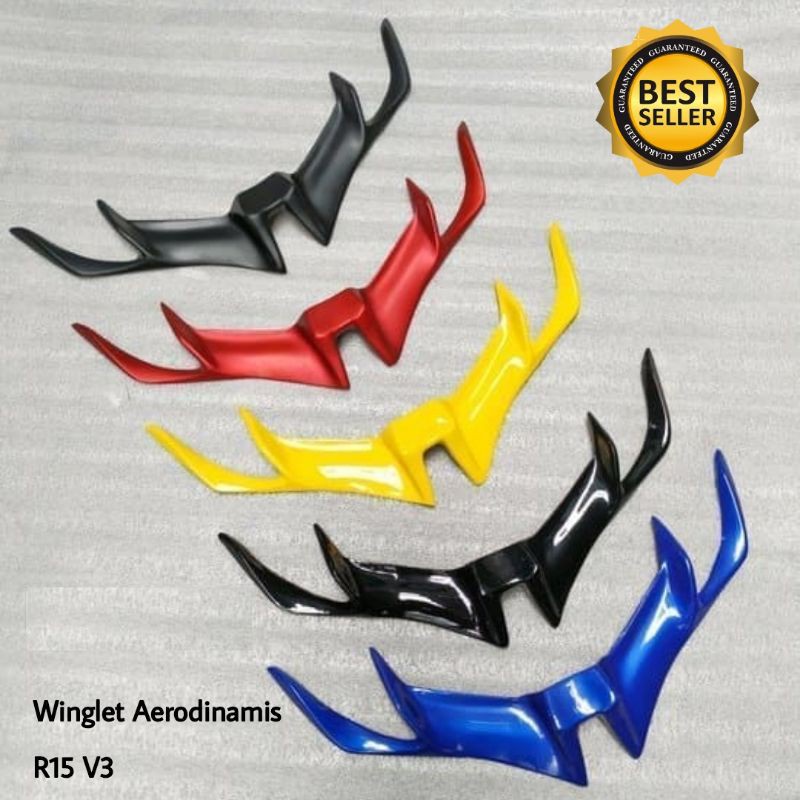 Winglet Aerodinamis yamaha R15 V3 wingside aerowinglet