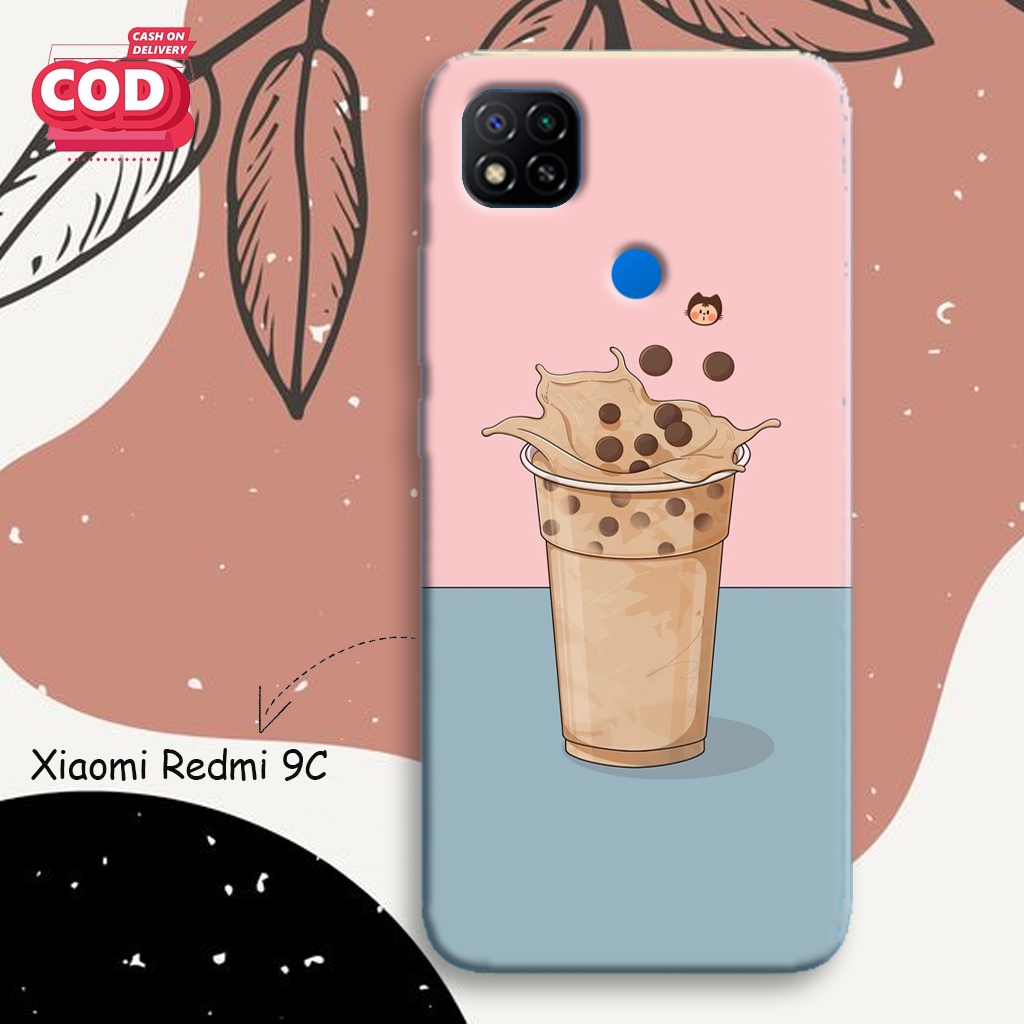 Case Hp Xiaomi Redmi 9C - PIcks Store - Casing Hp REDMI 9C - Model Minuman Boba Cute Lucu - Mika Hp 