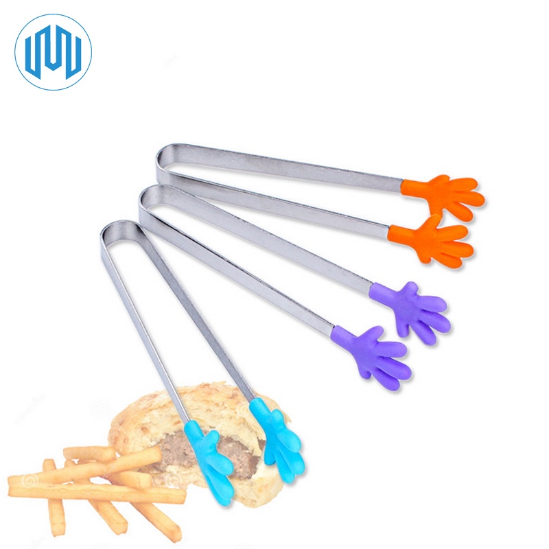 Klip Capit Silikon Tangan Kecil Untuk Capit Makanan Cemilan Es Batu