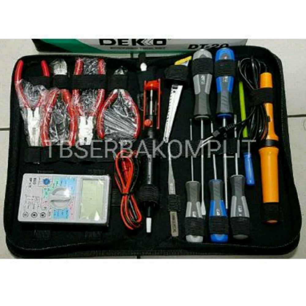 Alat Pertukangan Dekko DT 20 Toolset Electronic DT20 Engineer Toolkit Set Original Asli