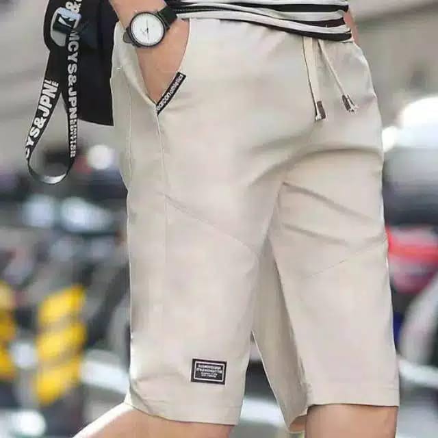 (COD) CELANA CHINOS PENDEK PRIA //  mick pinggang karet rip surfing dewasa celana chino