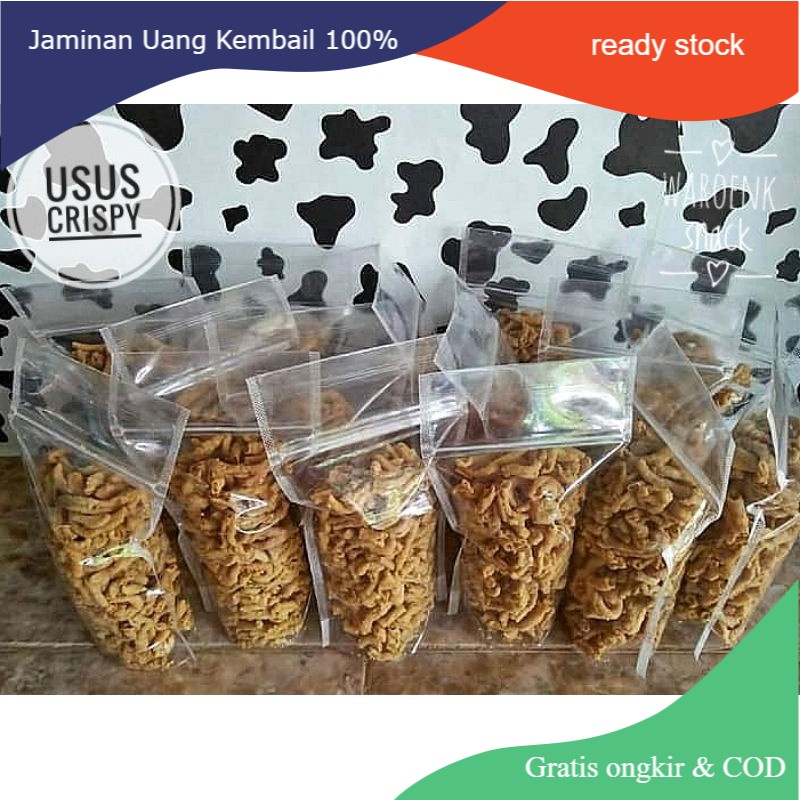 

Usus krispi/keripik usus crispy kemasan ekonomis 100 gram