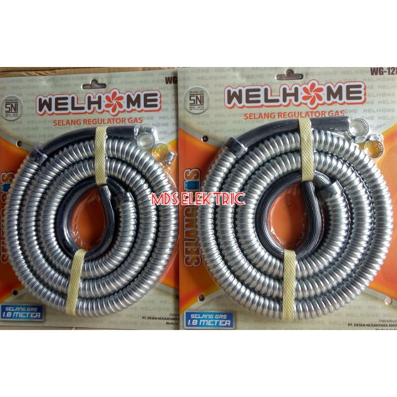 Selang gas tanpa regulator 1,8 meter SNI WELHOME