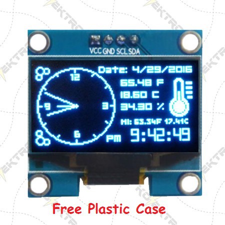 Modul Display OLED 128x64 LCD I2C 0.96 Inch Blue Arduino
