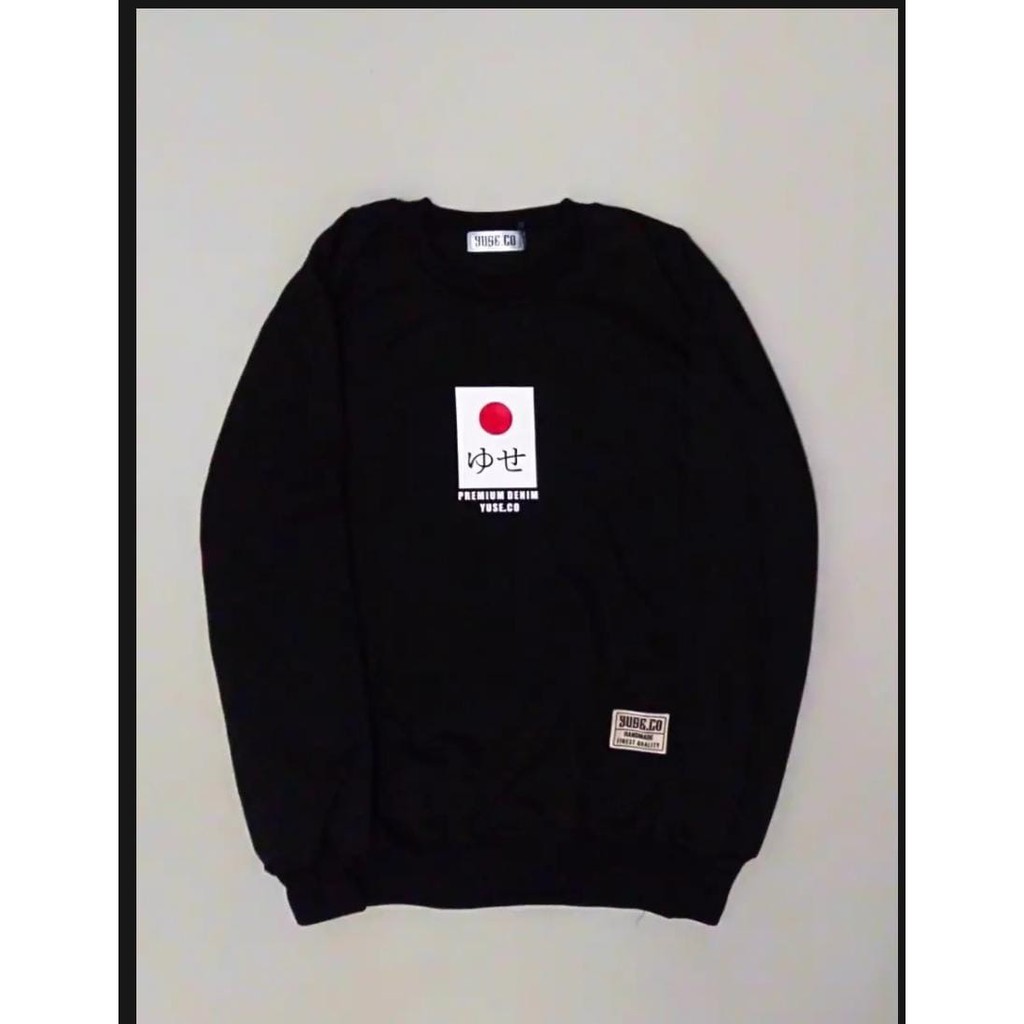 Crewneck pria/sweater /crewneck jepang Bahan Tebal