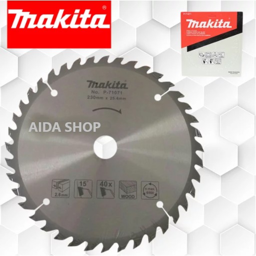 Mata Pisau Kayu Circular Saw Blade 6 Inch 40 T TCT MAKITA ORIGINAL Wood Blade Circle Cutting