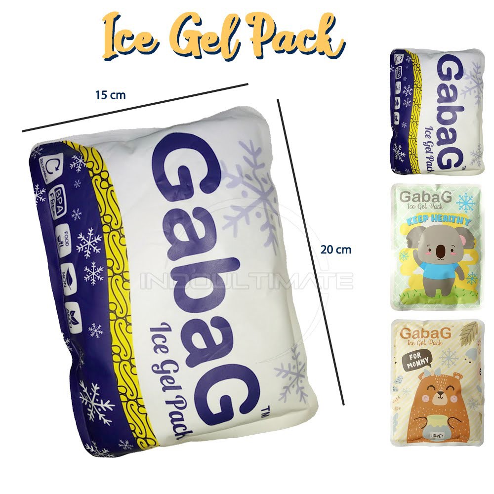 Ice Gel Thermal Pack GABAG Ice Pack Pengganti Dry Ice Gel (500gram &amp; 200gram) IG-011 IG-022 IG-025