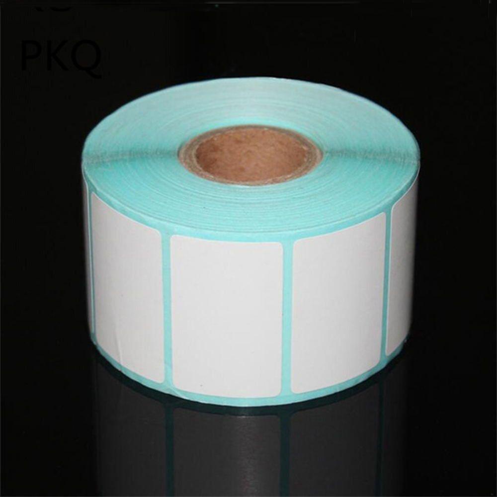 Nanas 700pcs/Roll Kartu Stiker Thermal Harga Supermarket Tag Kosong Label Paket