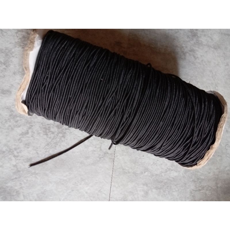 Tali Elastis Hitam 1mm / Tali karet / Tali String