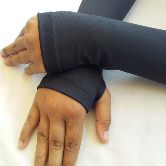 Handsock jempol  polos Spandek baloon /Handsock fingerless/handsock wanita syar 'i/ syar i