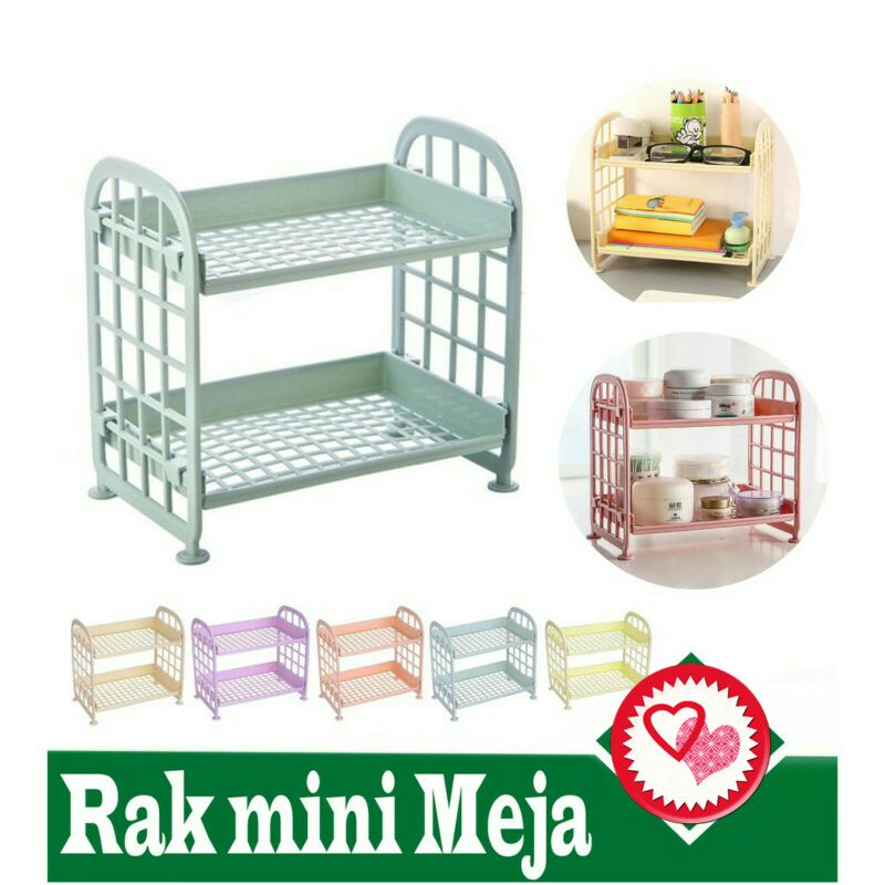 RAK PLASTIK SUSUN MINI / RAK 2 SUSUN MINI / RAK MEJA SERBAGUNA