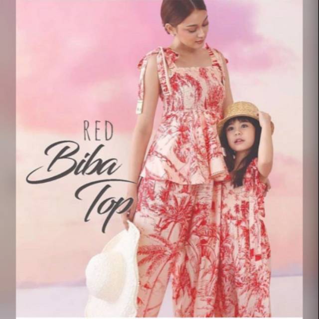 

Fs ready new biba top red lengkap tag+box