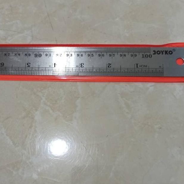 

Penggaris besi / Stainless steel ruler - joyko - 100 cm ( 1 meter )