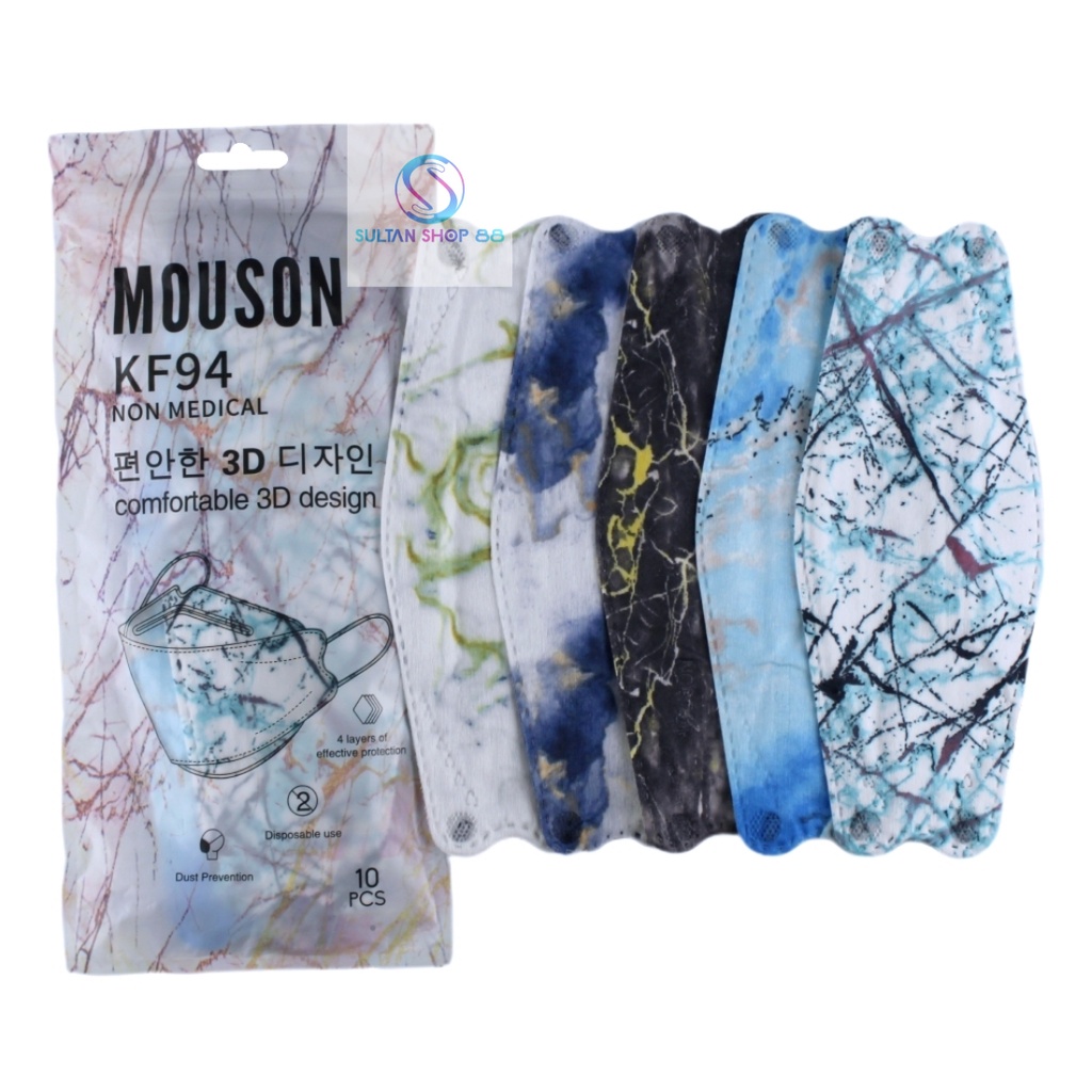 Masker KF94 Mouson Motif isi 10 Masker Mouson KF94 4ply