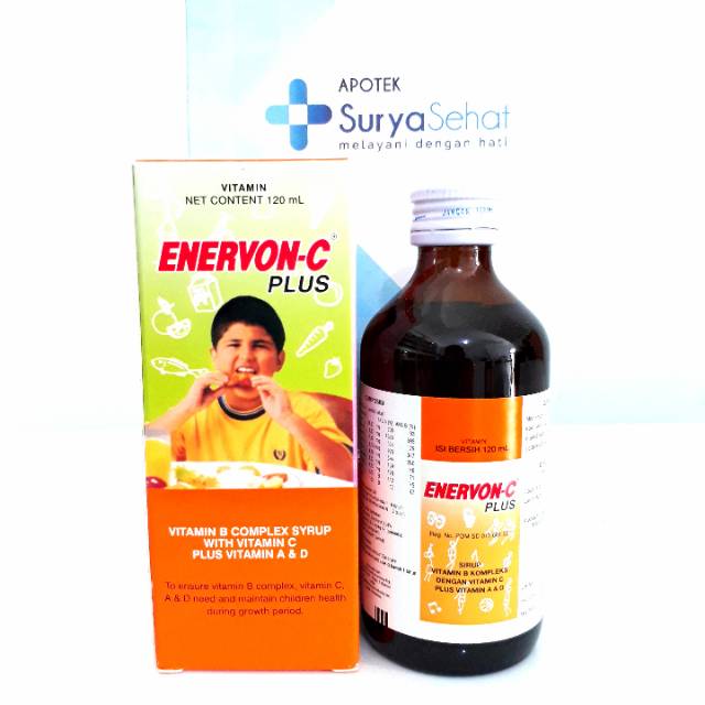 Enervon C Strip isi 4 / Enervon-C Botol isi 30 Multivitamin dan Mineral Menjaga Daya Tahan Tubuh