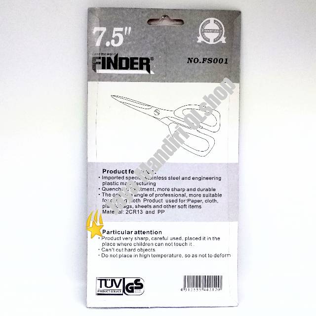 Gunting Besar  Finder  7.5&quot; ( Kualitas Bagus )