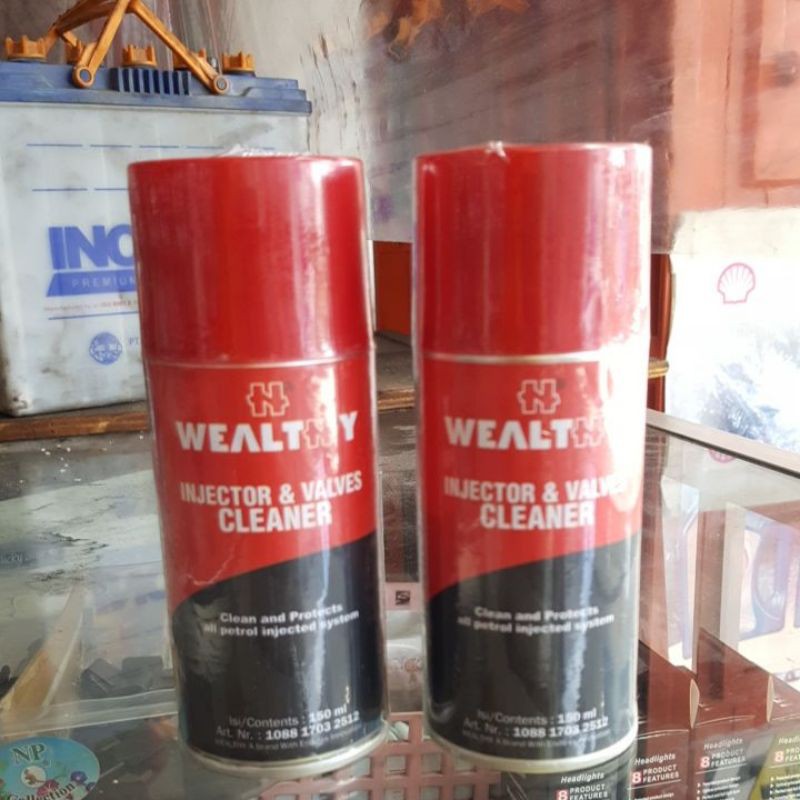 Wealthy Injector and Valve Cleaner. for all petrol injected system 150ml. Pembersih injector 1klg