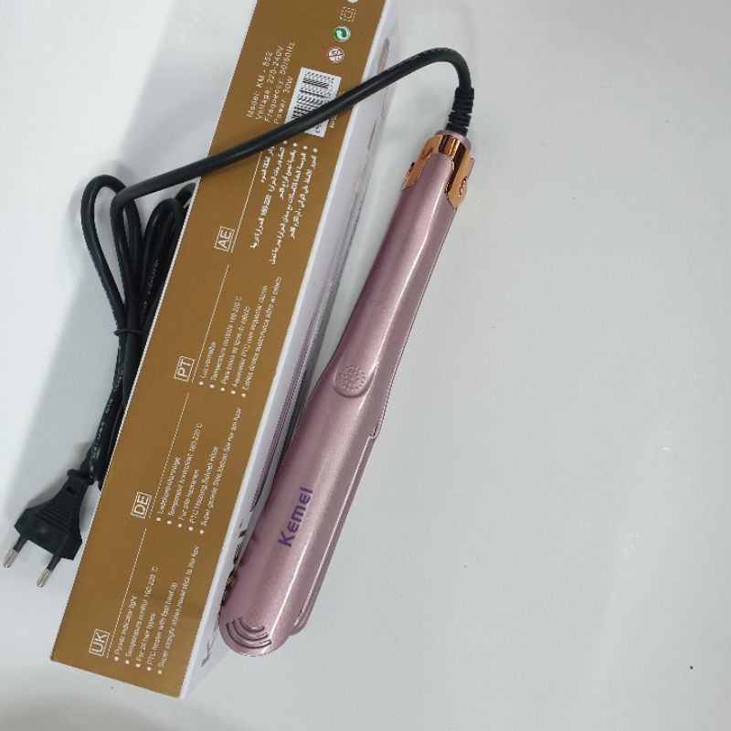 Alat Catok Rambut Kemei 2in1 Lurus Keriting Curly Km852 Hair straightener