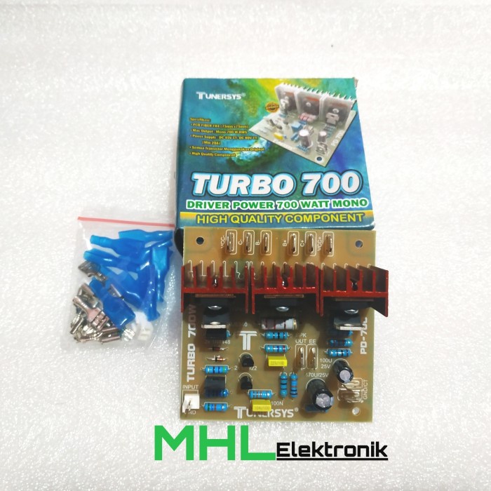 Kit Turbo 700 Driver Power Amplifier 700W Mono TUNERSYS PD700