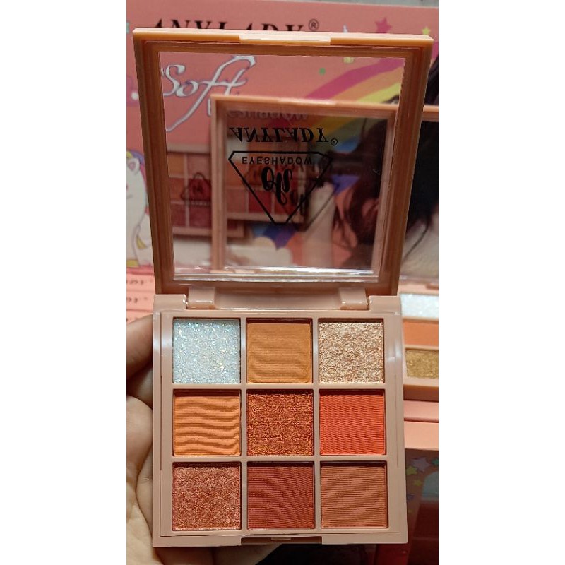 PROMO HOTT!!!! EYESHADOW SOFT ANYLADY 9 WARNA UNICORN NO.803