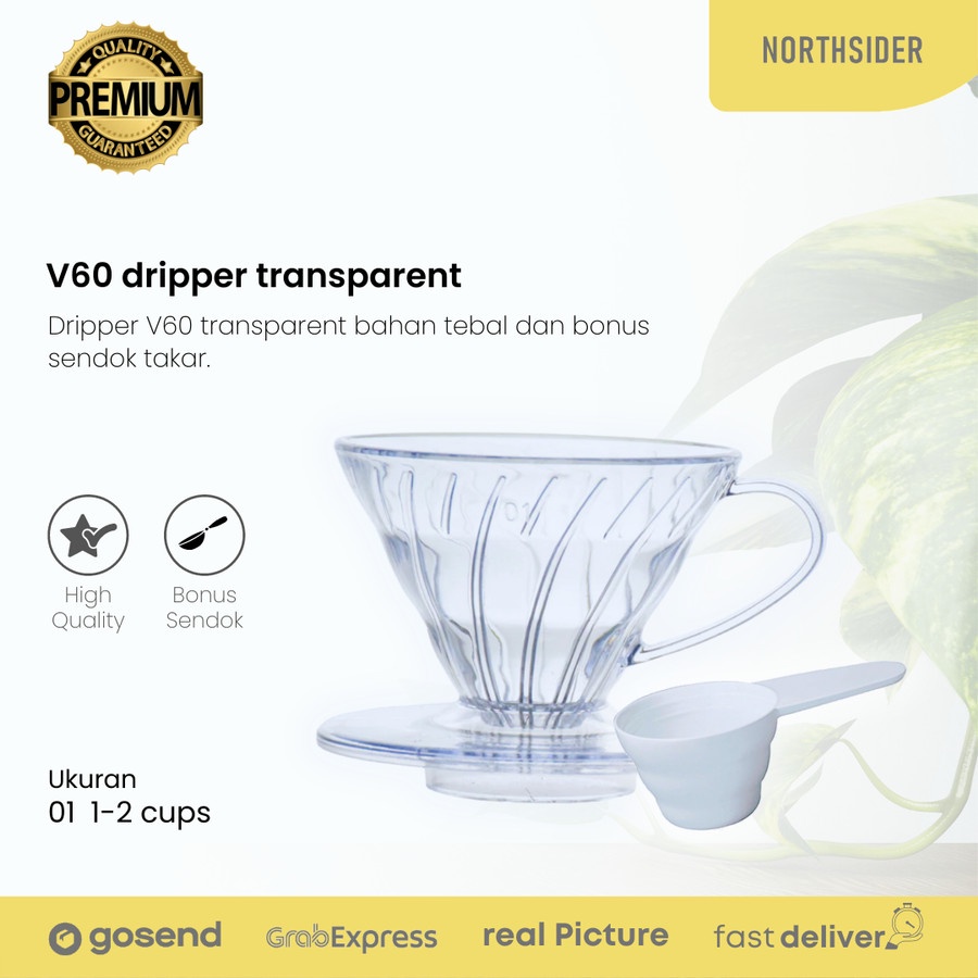 V60 DRIPPER 01 - TRANSPARENT