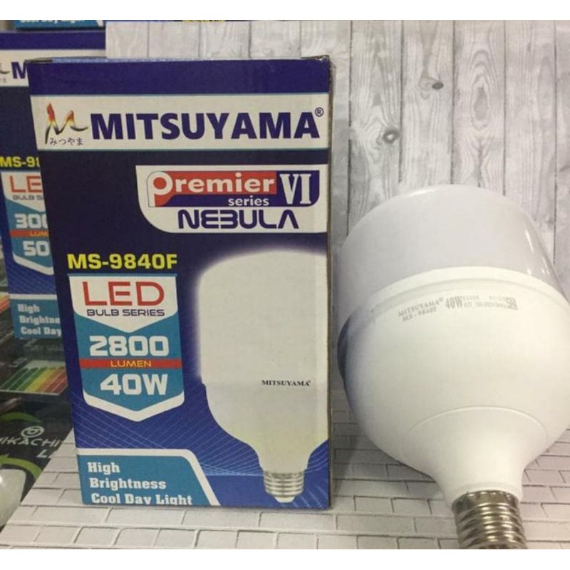 Mitsuyama Bohlam Lampu 40watt Bohlam Premier Series NEBULA Lampu LED murah Lampu Bohlam Hemar Energi Listrik