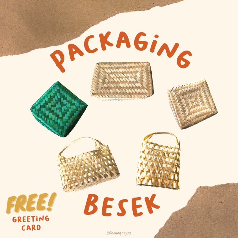 

Packaging Besek Tradisional - Hampers Parsel Hadiah Packing Box Keranjang