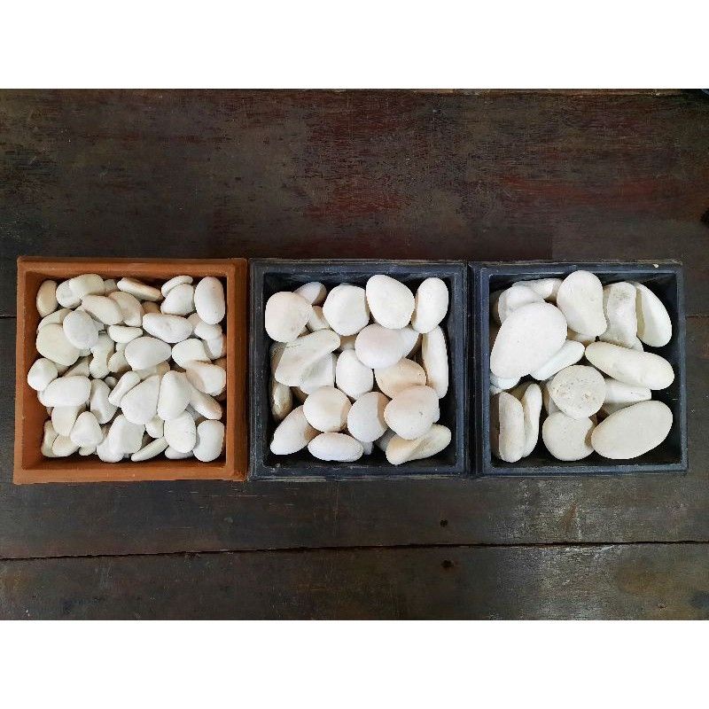 Batu koral putih/ Batu kupang / Batu hias warna putih / Batu alam putih / Batu hias alam