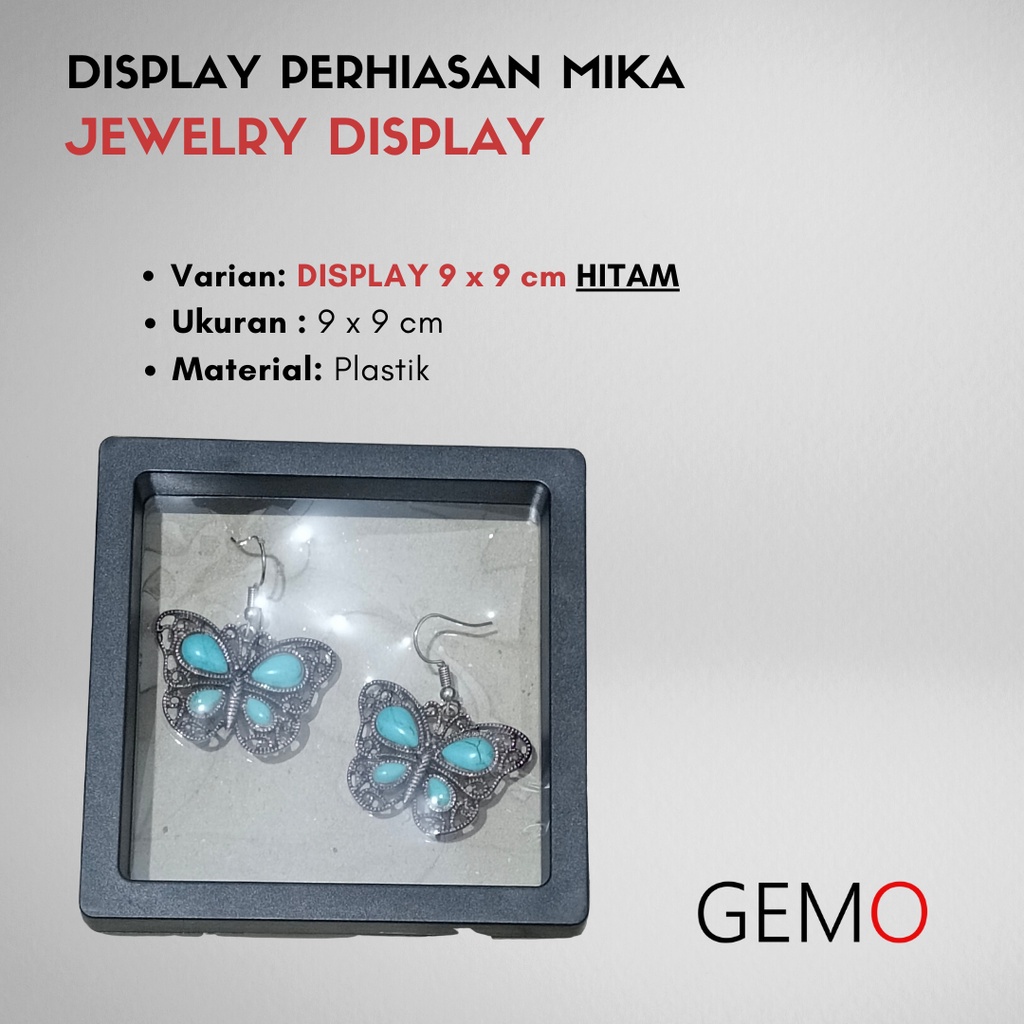 Display Perhiasan Mika, Jewelry Cincin Kawin, Liontin, Gelang, Kalung, Anting Murah Alat Peraga Toko Emas Berlian Perak Diamond