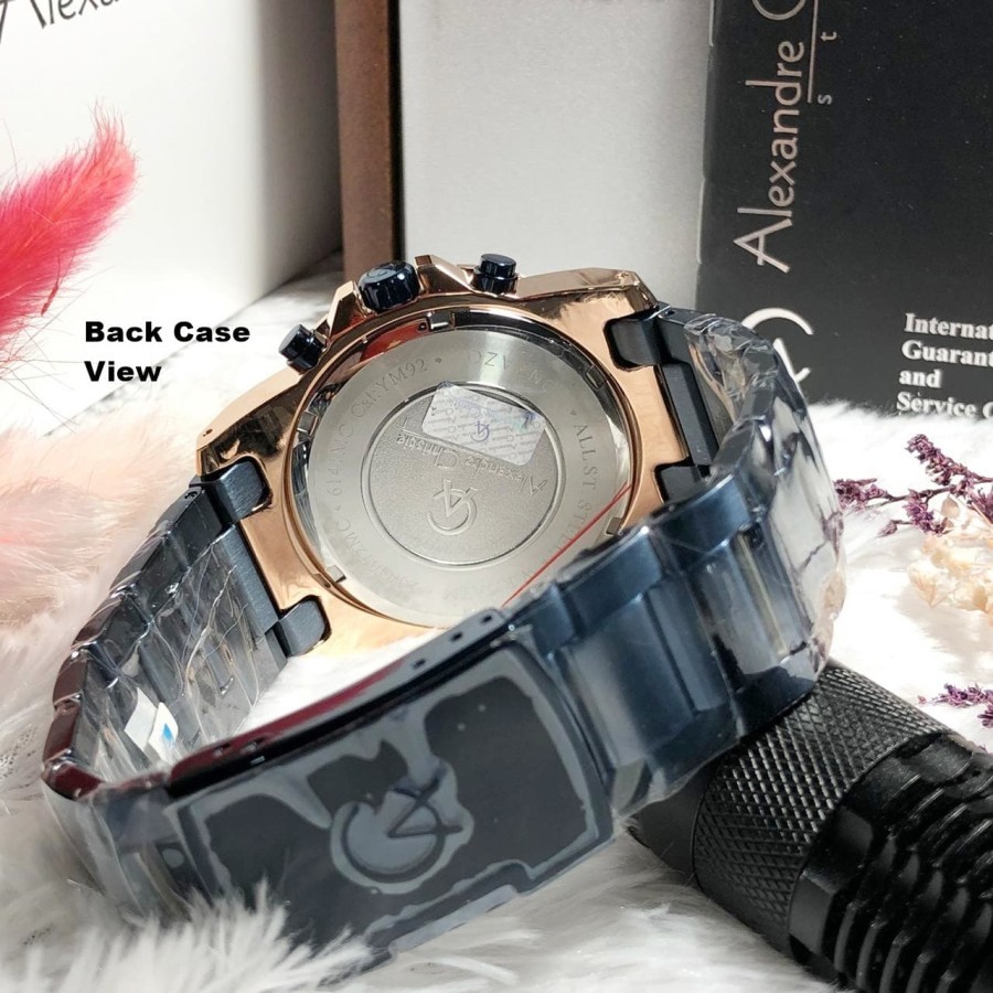 ORIGINAL Jam Tangan Pria Alexandre Christie AC 6141 / AC6141 / 6141 Garansi Resmi 1 Tahun, Stainless