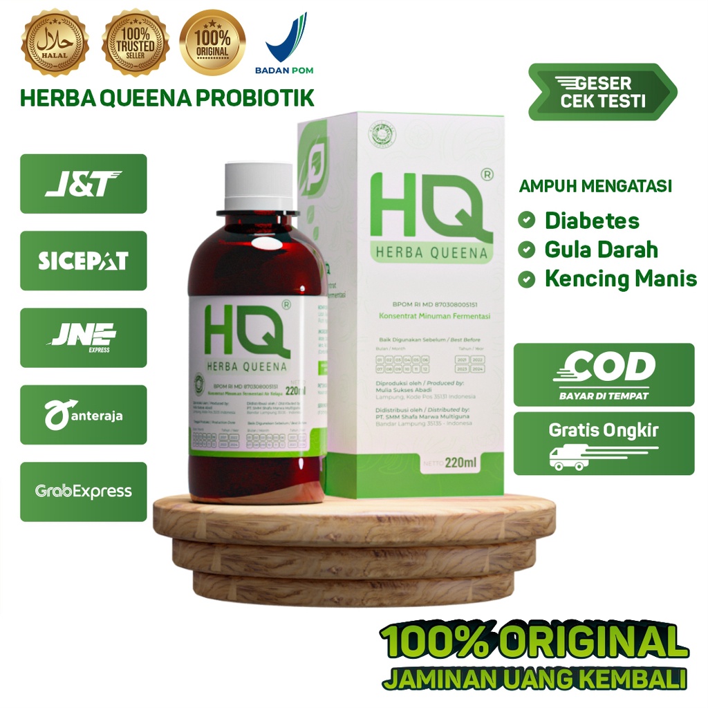 HQ Herba Queena Probit Obat Diabetes Herbal Ampuh Untuk Perbaiki Pankreas 100% Aman dan Original