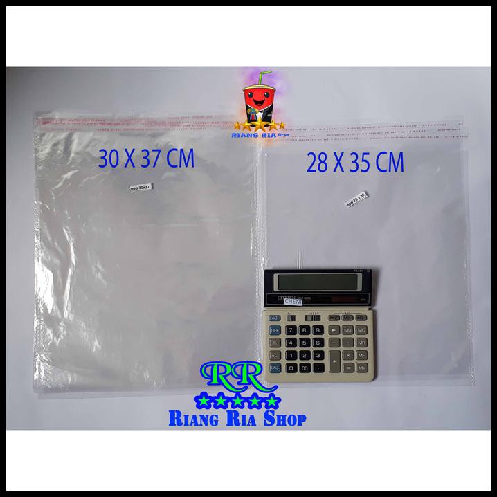 

OFBO PLASTIK BAJU OPP PACKING KEMASAN 28 X 35 CM BENING LEM SEAL @ 100 LBR KFIU
