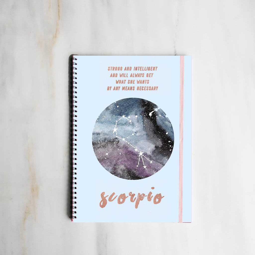 

[HOROSCOPES] SCORPIO Spiral Ruled Notebook Diary Journal Office School Supplies Buku Tulis