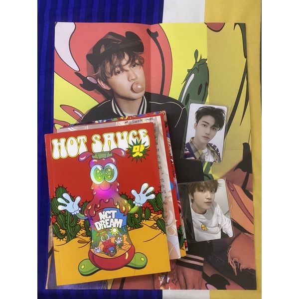 HOT SAUCE CRAZY VER. +ROLLED POSTER GROUP (PC Jaemin, PC Cafe Haechan, FP Chenle)
