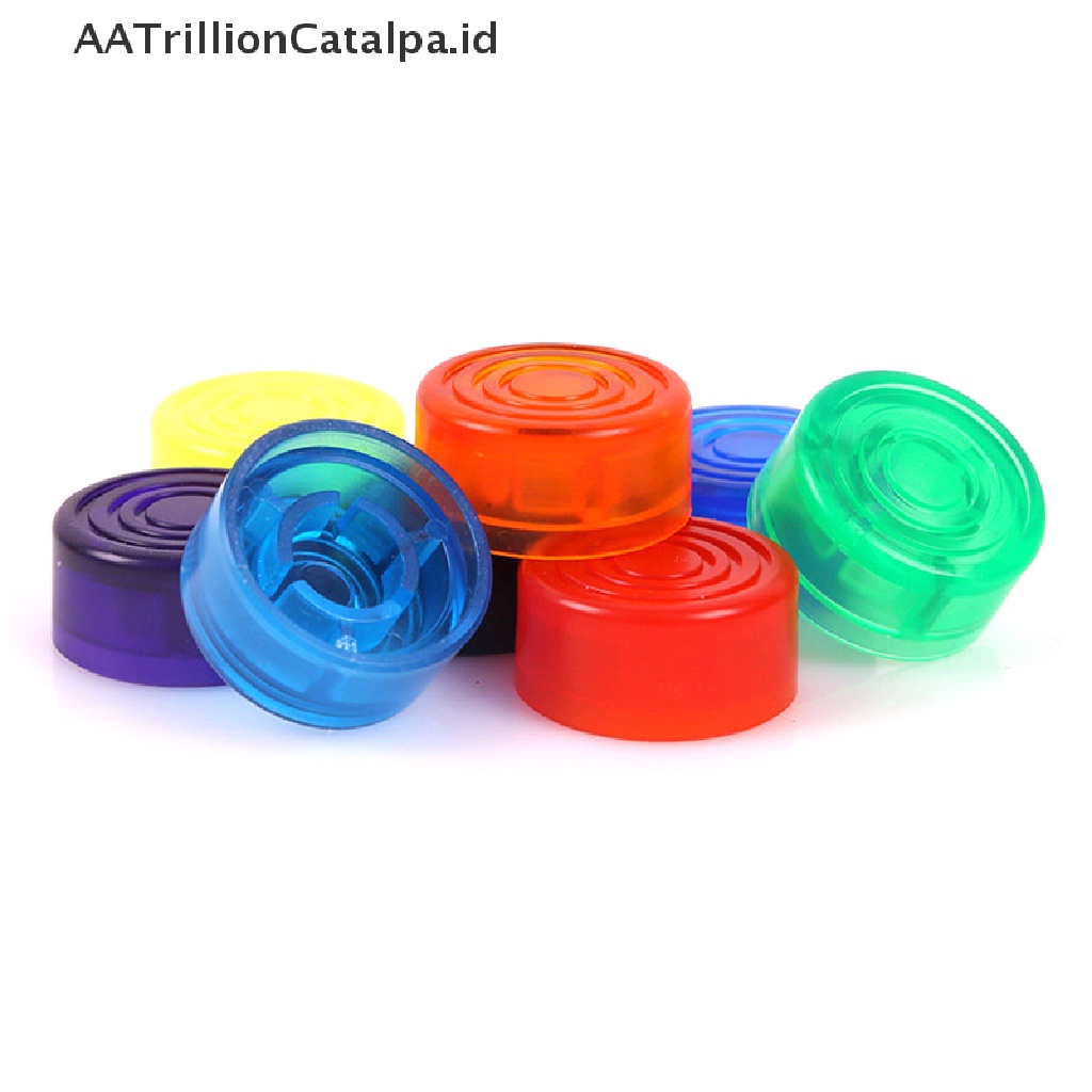 Aatrillioncatalpa 10pcs Cap Cover Pedal Efek Gitar Elektrik Bahan Plastik