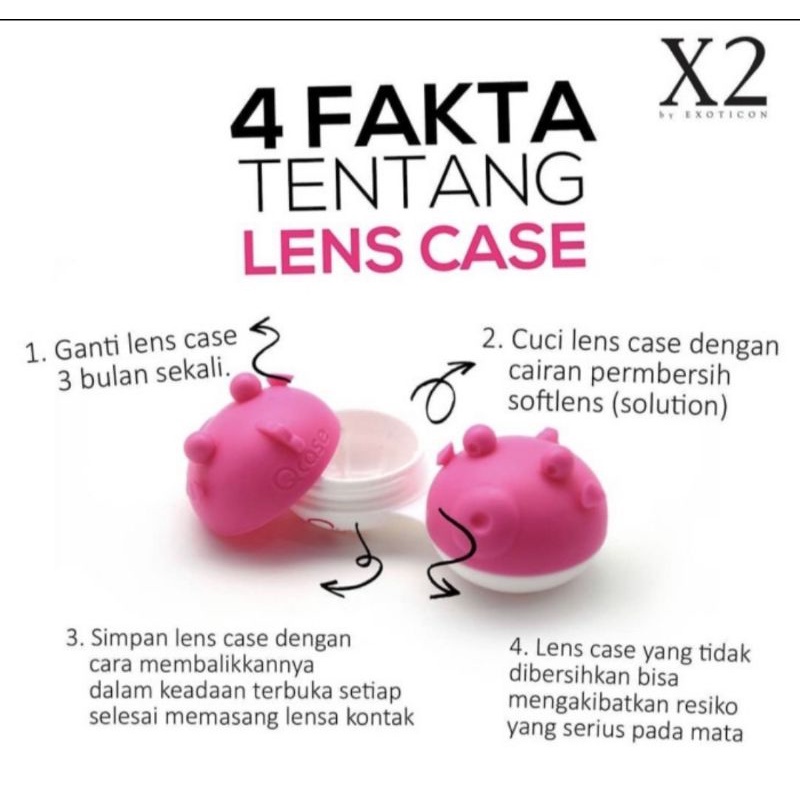 Tempat Softlens Standar Polos / Lens case Softlens Polos Premium / Wadah Softlens Lebar Polos / Lenscase softlen standar