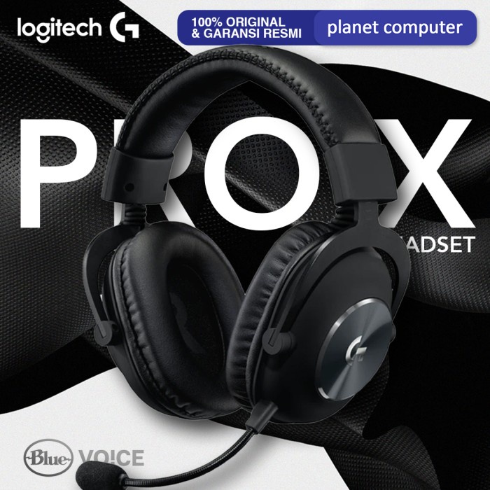 Logitech Pro X Gaming Headset with Blue Voice Headphone