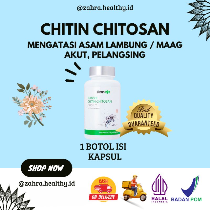 CHITIN CHITOSAN TIENS | CHITOSAN | DIET | OBAT ASAM LAMBUNG | OBAT LAMBUNG