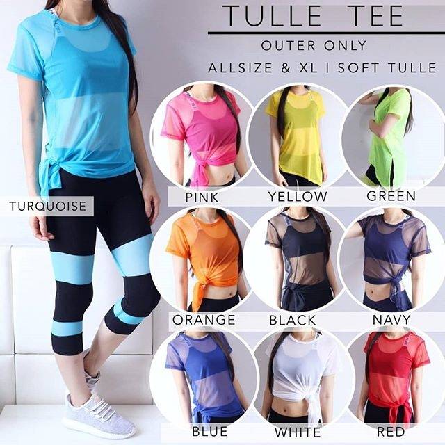 Baju Aerobik / Baju Gym / Baju Jala / Outer Senam