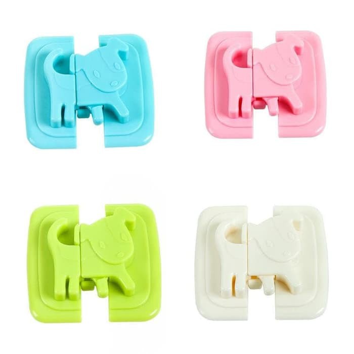 UNNISO - Refrigerator Safety Lock/Drawer Safety Lock / Pengaman Lemari Dan Kulkas