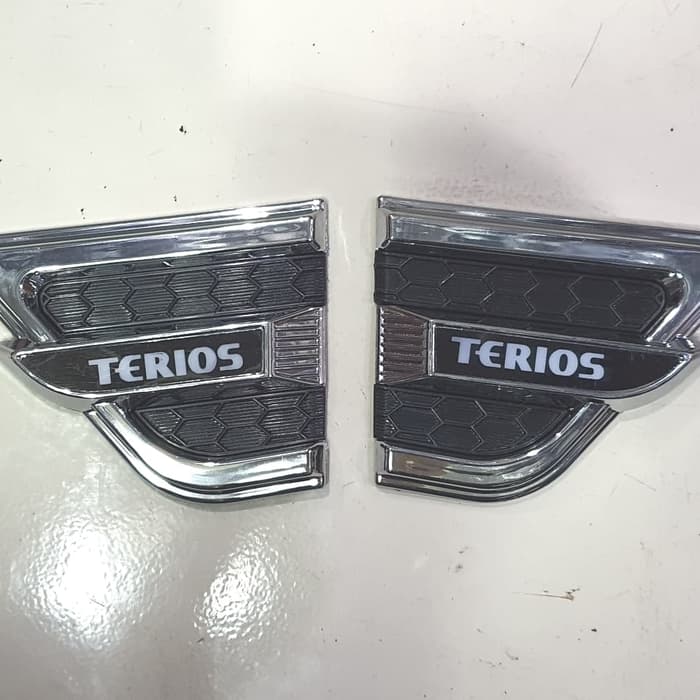 Emblem side ventilator AIR FLOW SAMPING SIDEVENT variasi MOBIL LOGO TERIOS